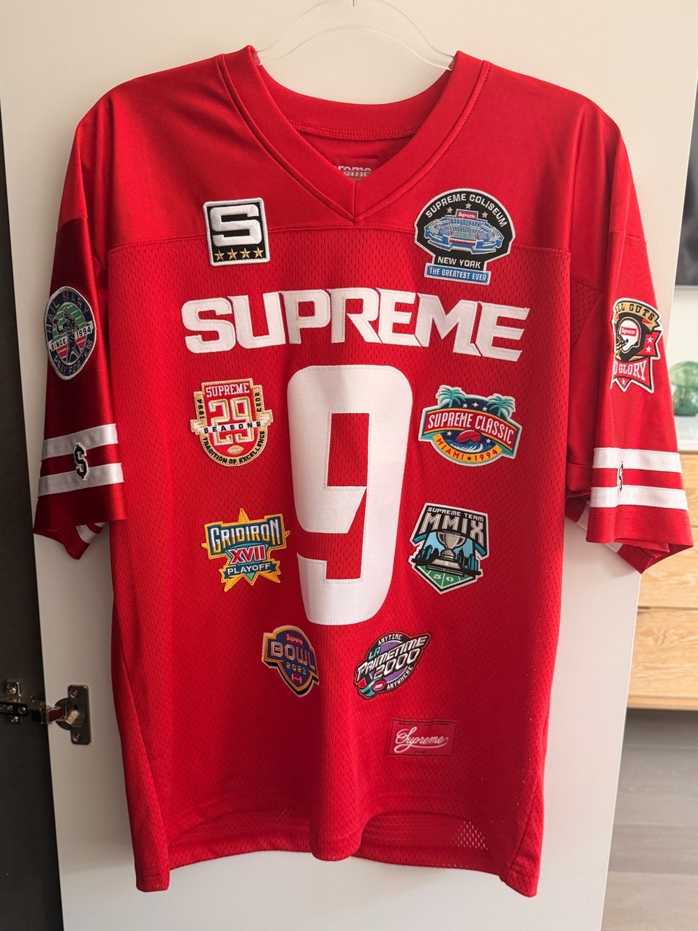Supreme Championships Embroidered Football Jersey